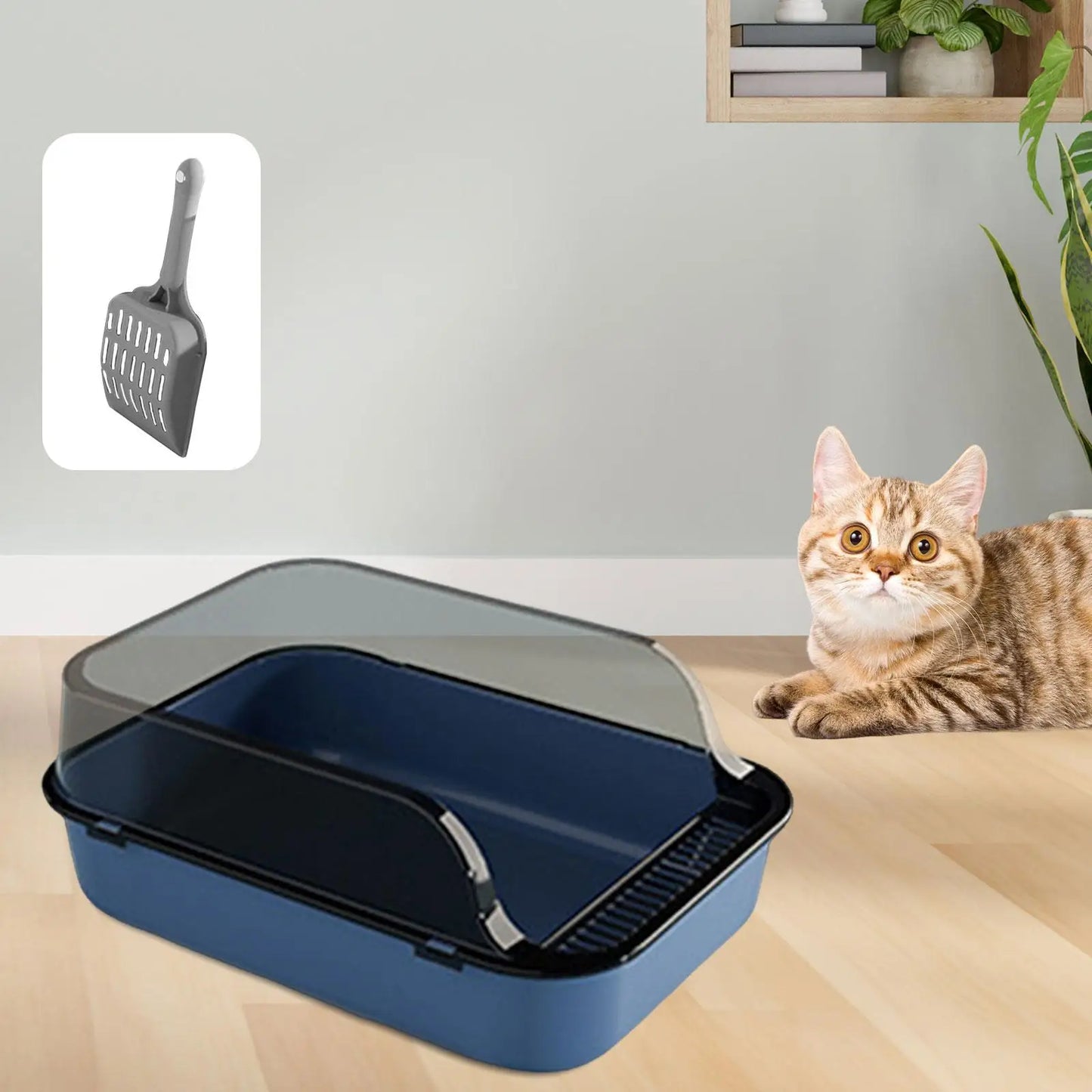 Cat Litter Box Kitten Potty Toilet for Small Medium Large Cats Small Animals