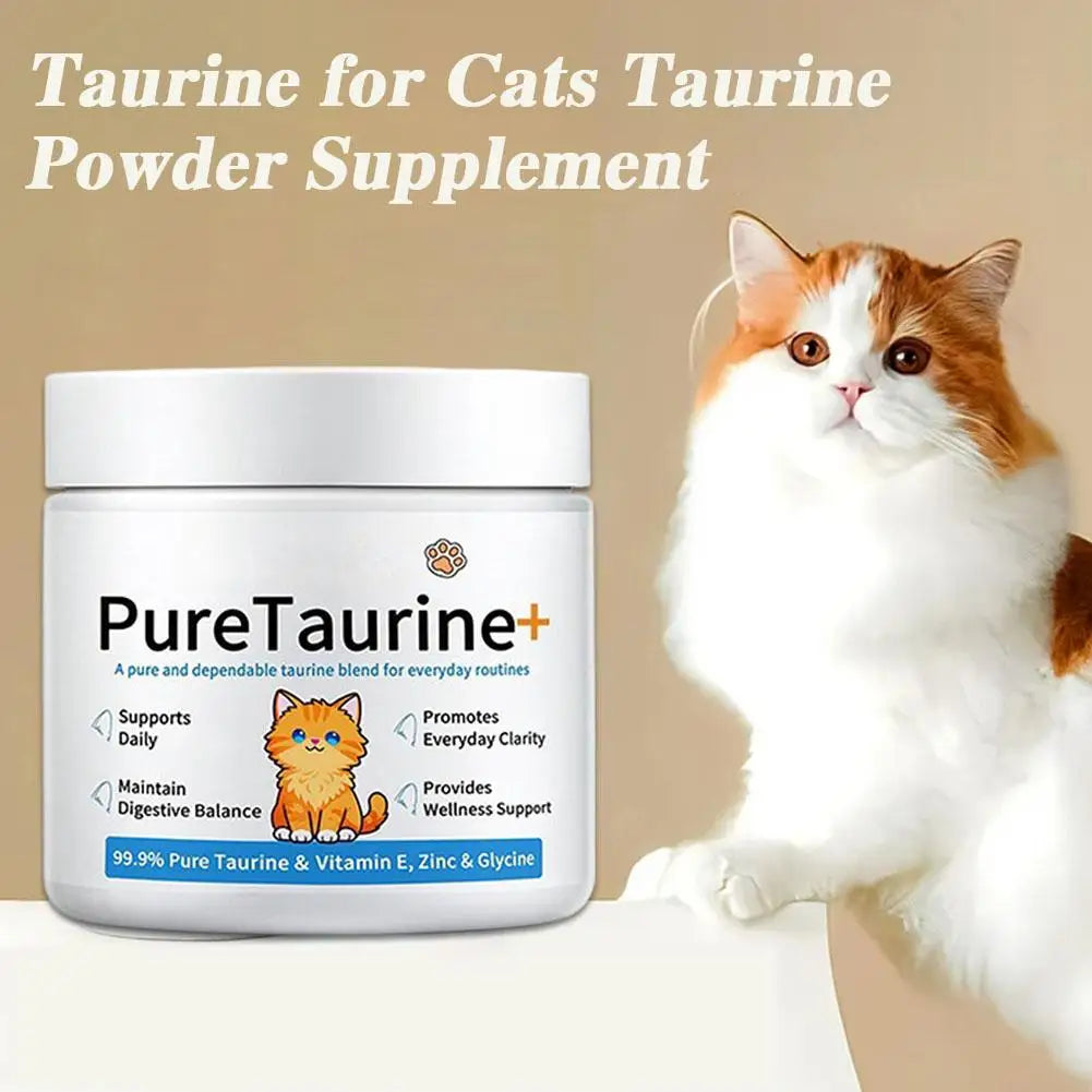 1/2pcs Cat body Health care powder 99.9% pure taurine VE Zinc Supports Digestion&Enhancing Immunityfor Pets with Sensitive Intes