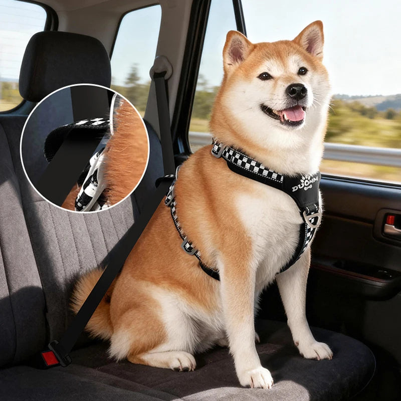 Escape Proof Dog Harness Soft Padded Full Body Pet Harness Reflective Adjustable No Pull Vest with Lift Handle and Leash Clip