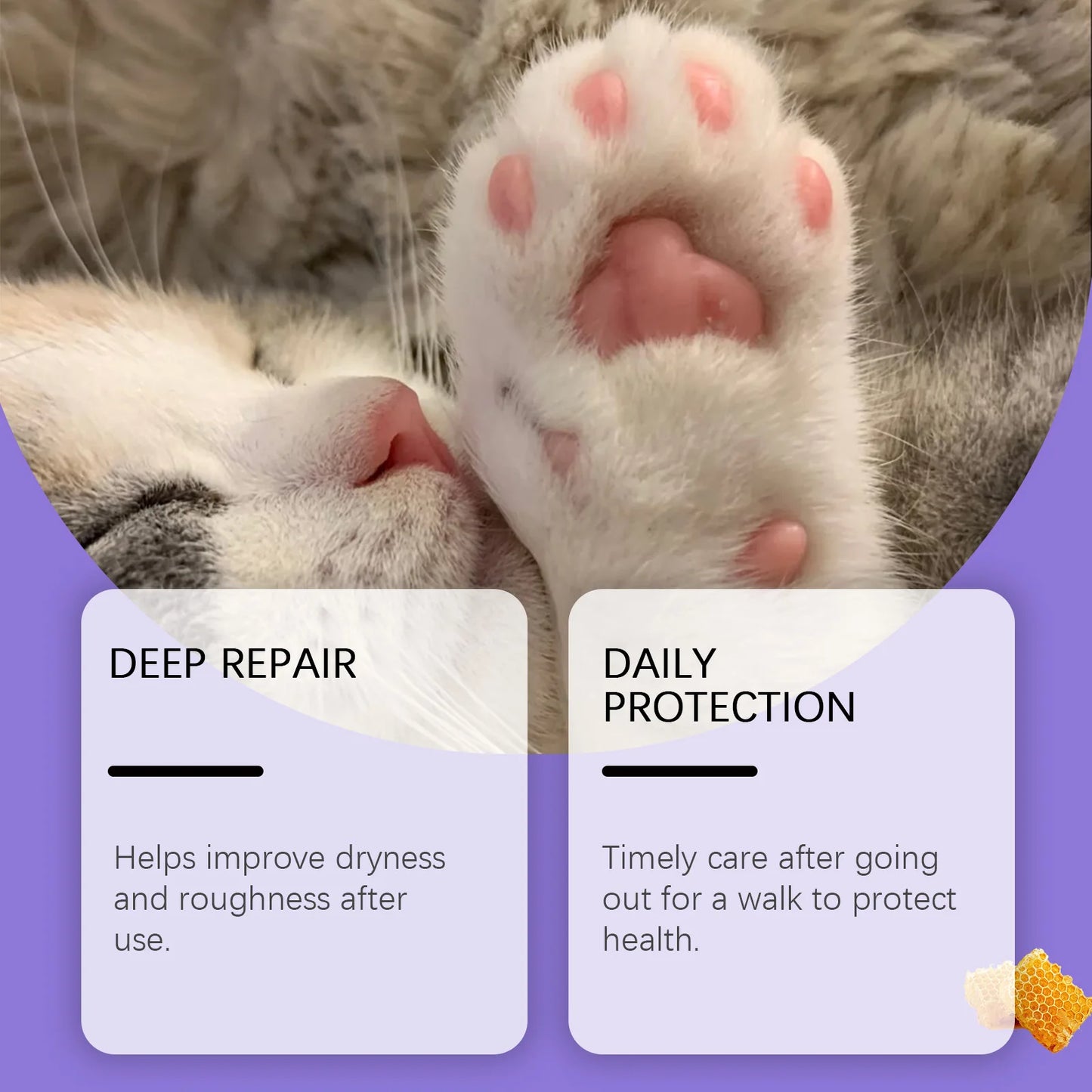 YEGBONG Paw Care Cream for Dogs Deep Moisturizing Improve Drying Not Slipping Coconut Oil Natural Ingredients Pet Paw Balm 30g