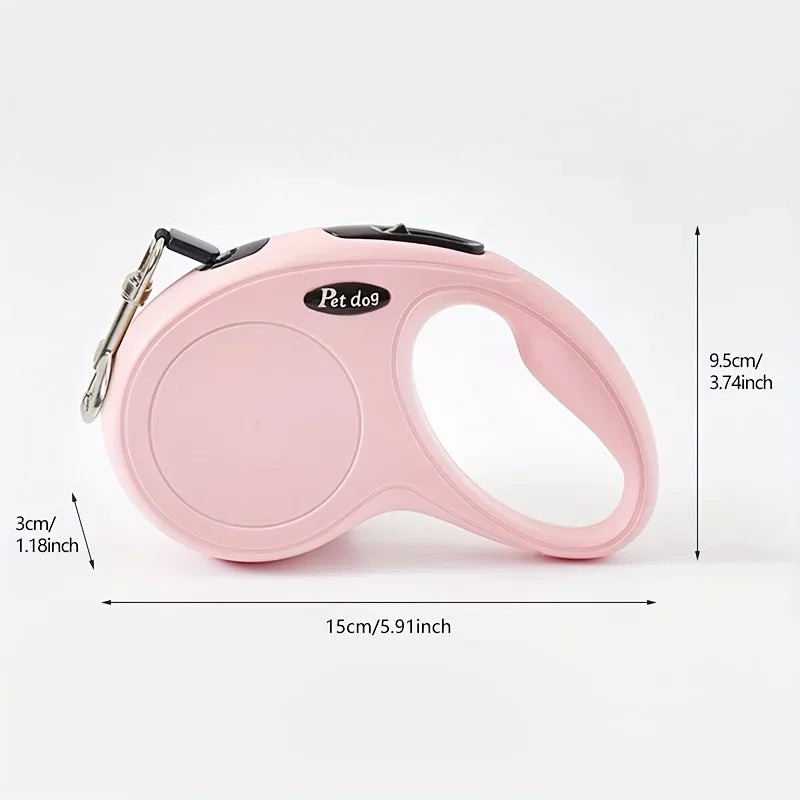 3M/5M Retractable Dog Leash Anti-Burst Dogs Lead for Outdoor Walking One Click Brake Pets Traction Rope for Small Medium Dogs