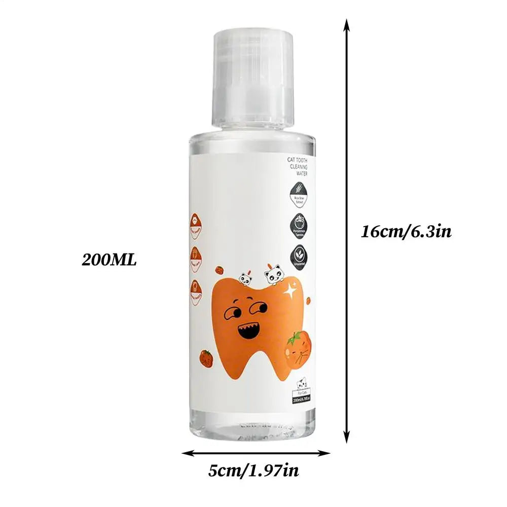 200ml Dog Dental Water Additive Teeth Care Solution Plaque Tartar Remover for Dog Cat Teeth Cleaning Care Natural Breath Remover