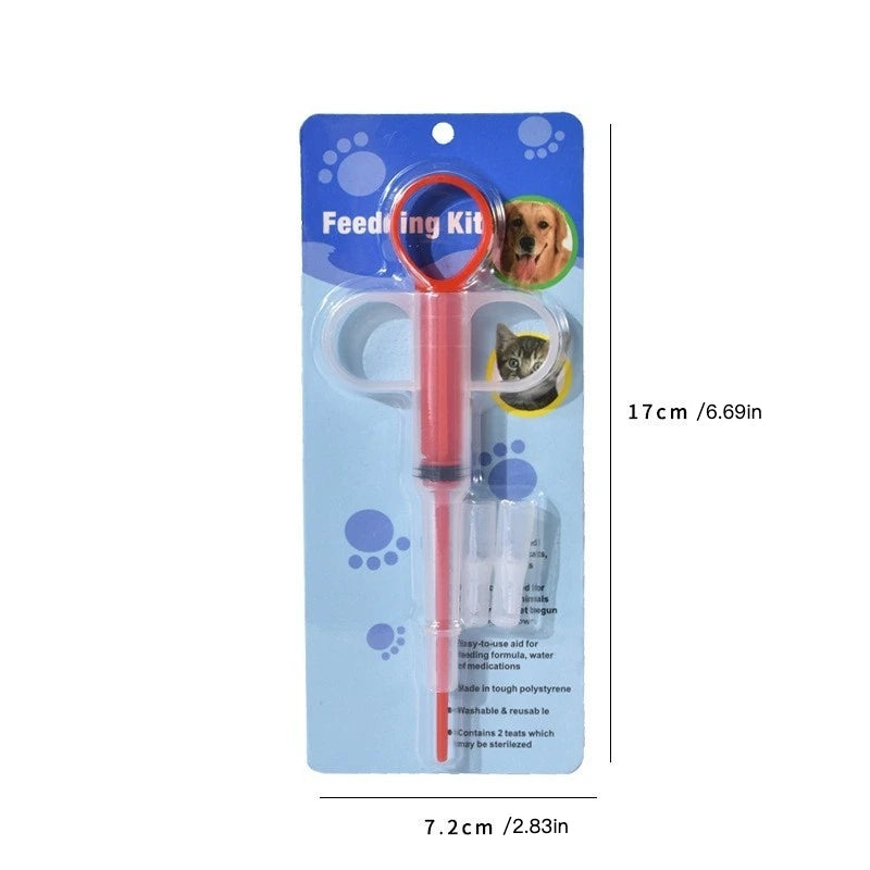 Pet Medicine Feeder for Cats and Dogs Push-type Medicine Feeding Stick Pills Artifact Deworming Needle Syringe