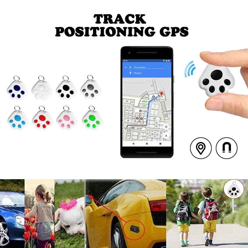 Dog Paw Mini GPS Tracker Cat Dogs Children Elderly Anti Lost Device Intelligent Tracking Locator Pet Collar Accessories Supplies