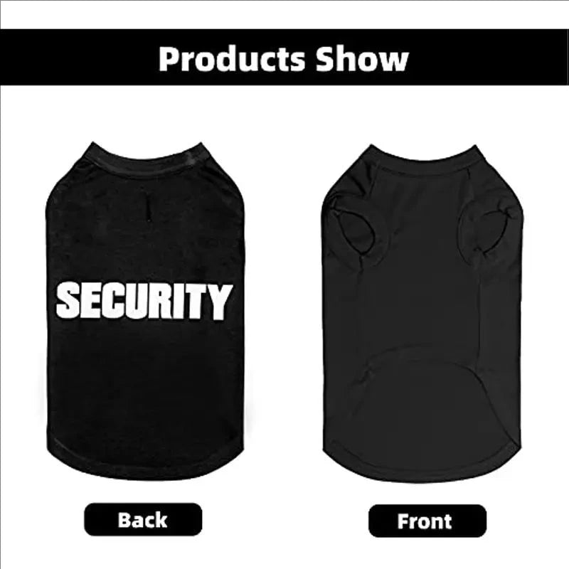 Security Clothing for Dogs Summer Pet Clothes Vest for Small Dogs Chihuahua Yorkshire Puppy Cats Low Price Pets T-shirt Costume