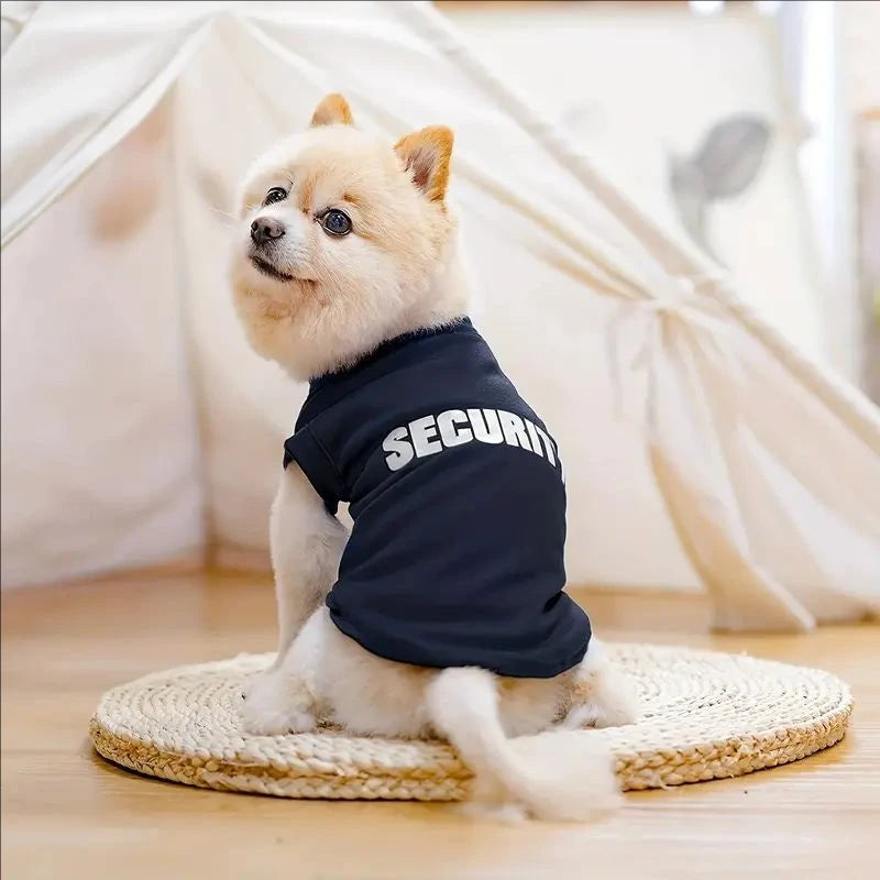 Security Clothing for Dogs Summer Pet Clothes Vest for Small Dogs Chihuahua Yorkshire Puppy Cats Low Price Pets T-shirt Costume