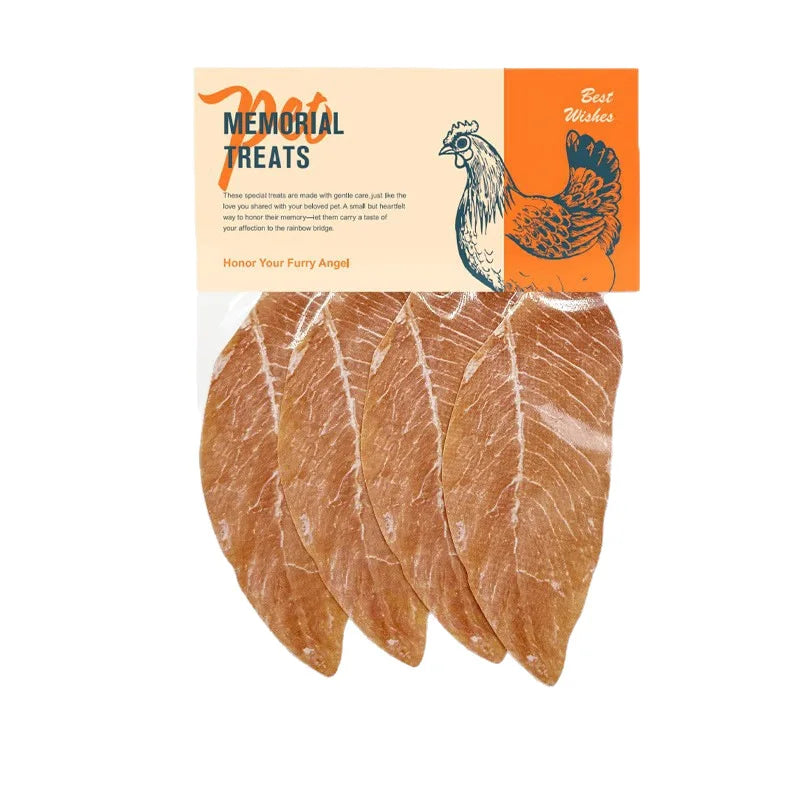 4Pcs Sliced Meat Texture Paper Food Pet Memorial Fake Dogfood for Cats  and Dogs Pet Loss Memorials Chicken Breast Pets Caskets