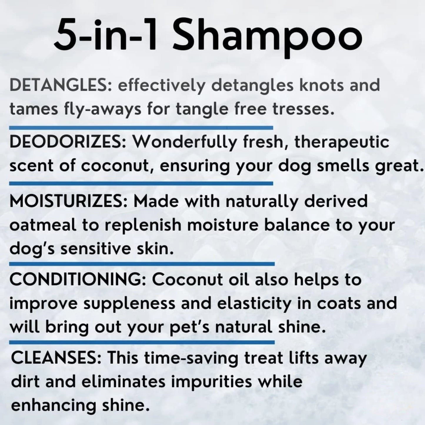 ATUBAN 16 floz 5 in 1 Dog Shampoo for Itchy Skin - Sensitive Skin Dog Shampoo for Smelly Dogs - Dog Shampoos & Conditioners