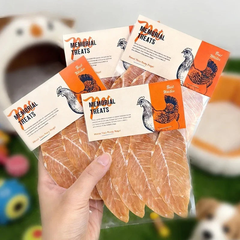 4Pcs Sliced Meat Texture Paper Food Pet Memorial Fake Dogfood for Cats  and Dogs Pet Loss Memorials Chicken Breast Pets Caskets