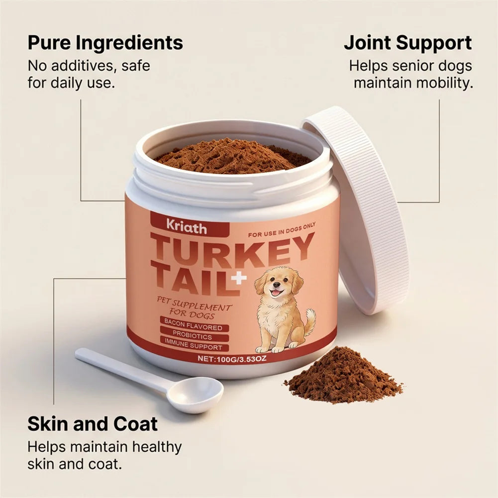 Daily Dog Supplement For Itchy Skin And Stiff Joints Promotes Health Skin & Shiny Coat. Radiant-Glow