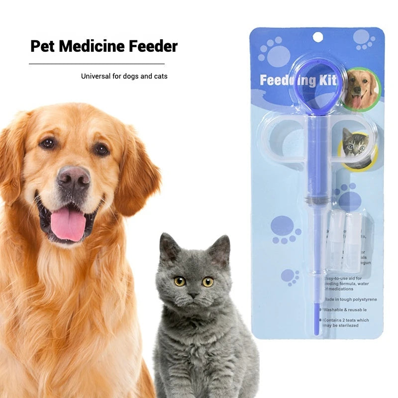 Pet Medicine Feeder for Cats and Dogs Push-type Medicine Feeding Stick Pills Artifact Deworming Needle Syringe