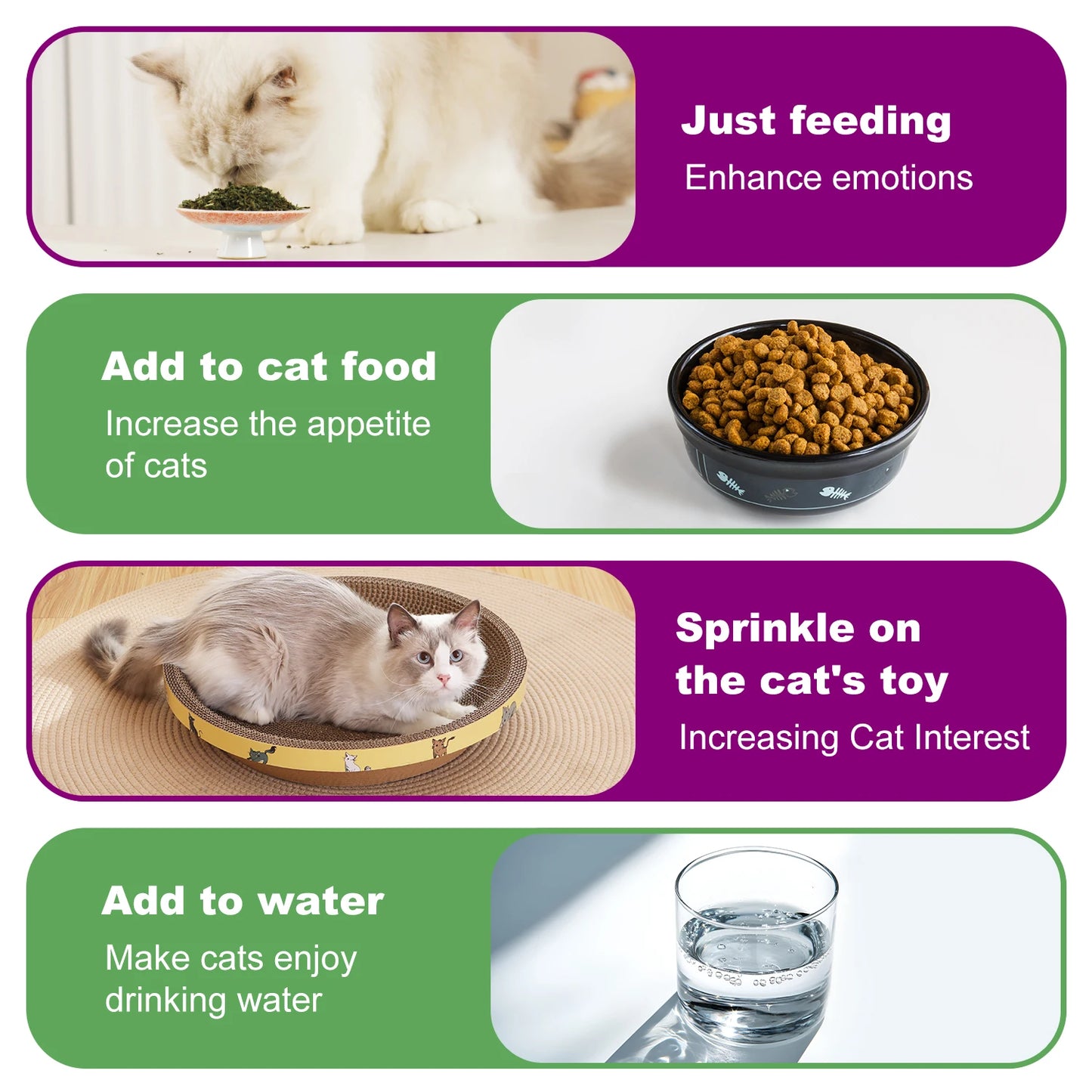 Cat Toys - Silvervine Catnip for Cats, 100% Natural Catnip Catnip Herbal Tea Loose Leaf, 210ML, Safe for All Cat Ages Pet Supply