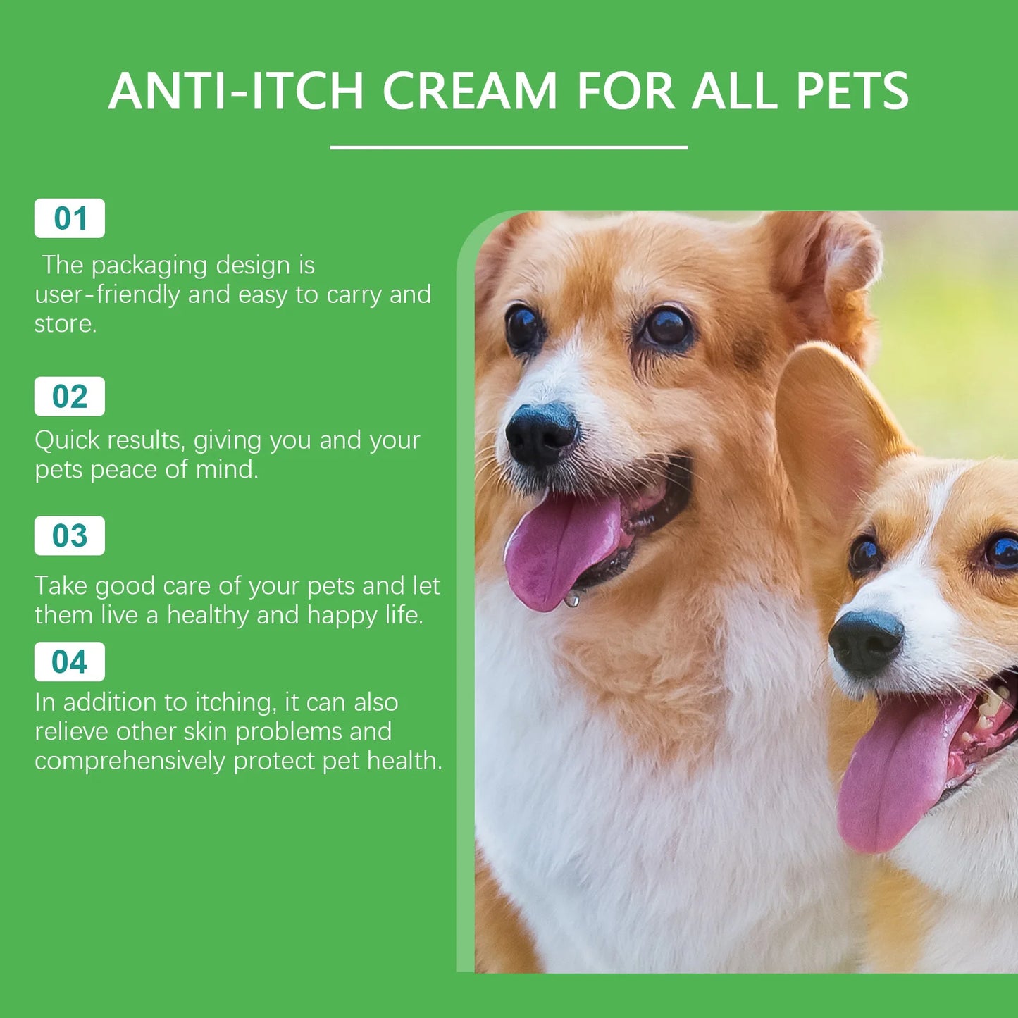 Herbal Pet Skin Care Cream Relieve Itching Long Lasting Moisturizing Make Pet Skin Soft Smooth Gentle Repair Formula Cream 60g