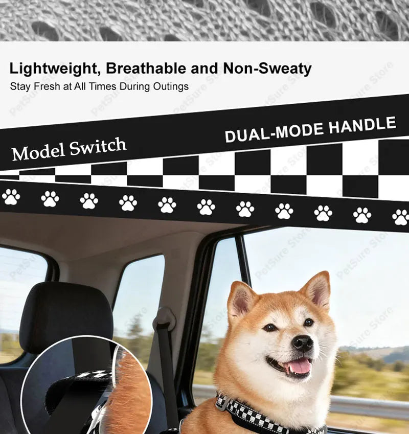 Escape Proof Dog Harness Soft Padded Full Body Pet Harness Reflective Adjustable No Pull Vest with Lift Handle and Leash Clip