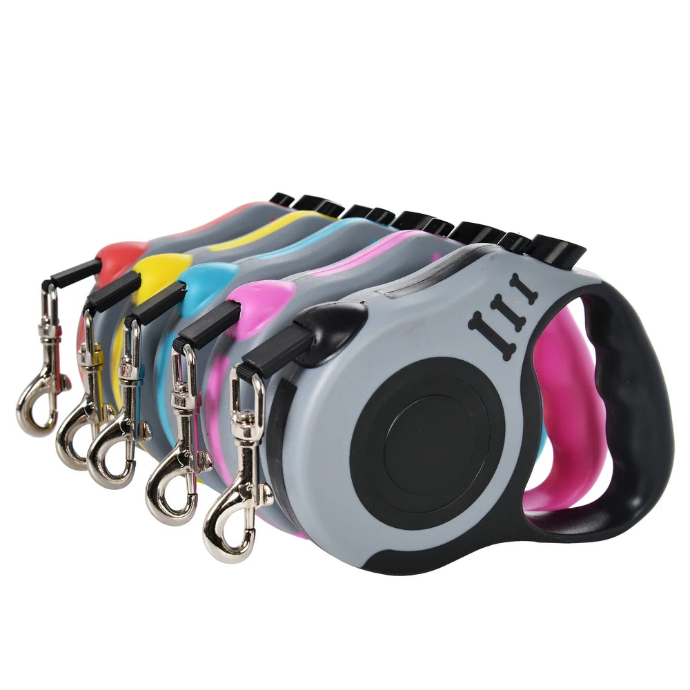 Dog Leash for Small Dogs Cat Automatic Retractable Durable Nylon Lead Puppy Outdoor Travel Walking Hiking Traction Rope 3m 5m