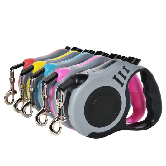 Dog Leash for Small Dogs Cat Automatic Retractable Durable Nylon Lead Puppy Outdoor Travel Walking Hiking Traction Rope 3m 5m