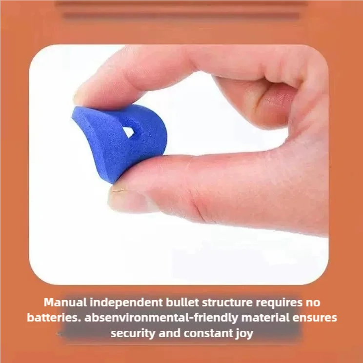 Kids Outdoor Game Foam Disc Gun Toy Flying Disc Shooting Launcher Gun Double Parent-child Interactive Children Toy