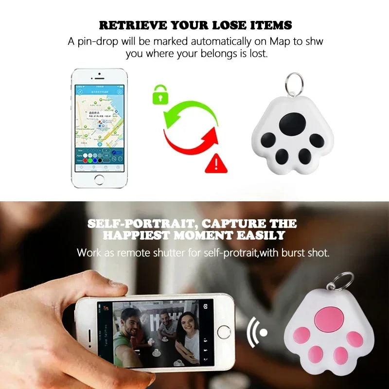 Dog Paw Mini GPS Tracker Cat Dogs Children Elderly Anti Lost Device Intelligent Tracking Locator Pet Collar Accessories Supplies