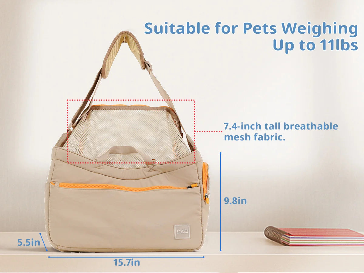 Foldable Pet Carrier Backpack for Small Medium Dogs, Airline Approved Soft Sided Dog Travel Bag with Breathable Mesh