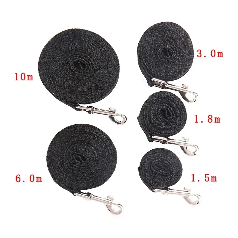 1.5 1.8 3 6 10 15 20 30 50M Solid Dog Leash For Large Dogs Pet Puppy Walking Training Lead Rope Big Dog Nylon Rope Long Leashes