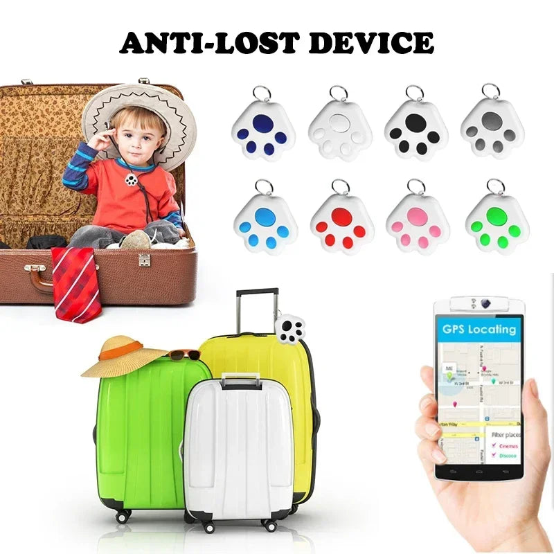 Dog Paw Mini GPS Tracker Cat Dogs Children Elderly Anti Lost Device Intelligent Tracking Locator Pet Collar Accessories Supplies