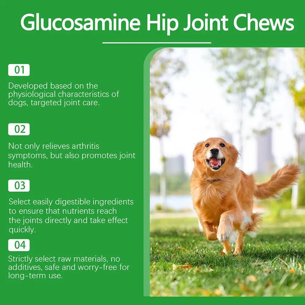 80 Tablets Nutritional Supplement Dog Joint Care Tablets for Mobility Support Nutritional Supplement for Pets