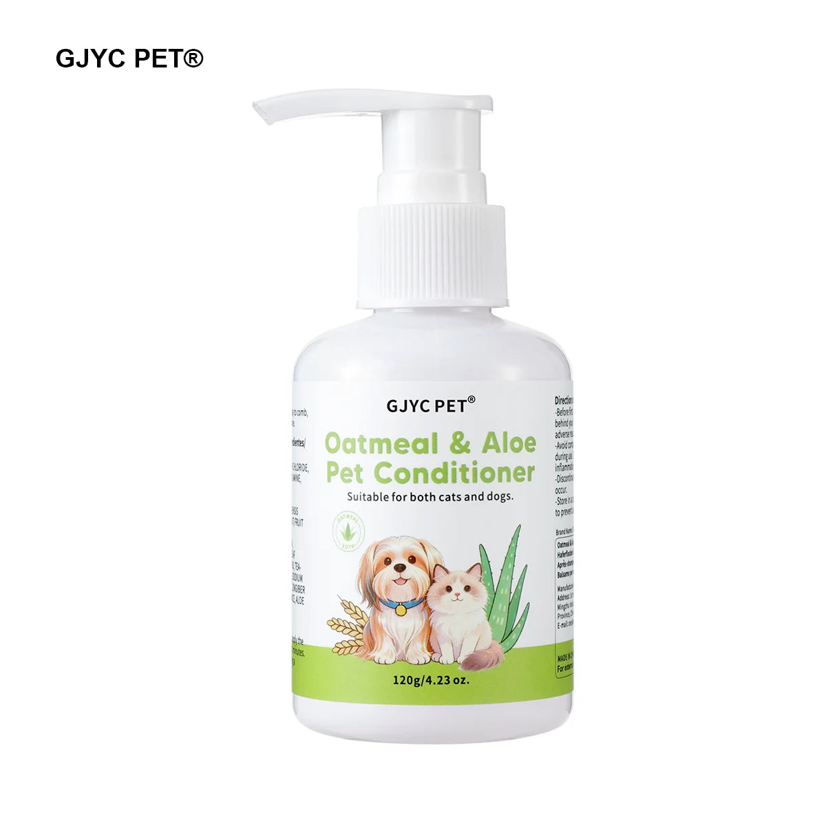 Pet Conditioner For Dog Cat Sensitive Skin Natural Oatmeal Aloe Detangling Hydrating Formula Soft Shiny Coat Long Lasting Scent