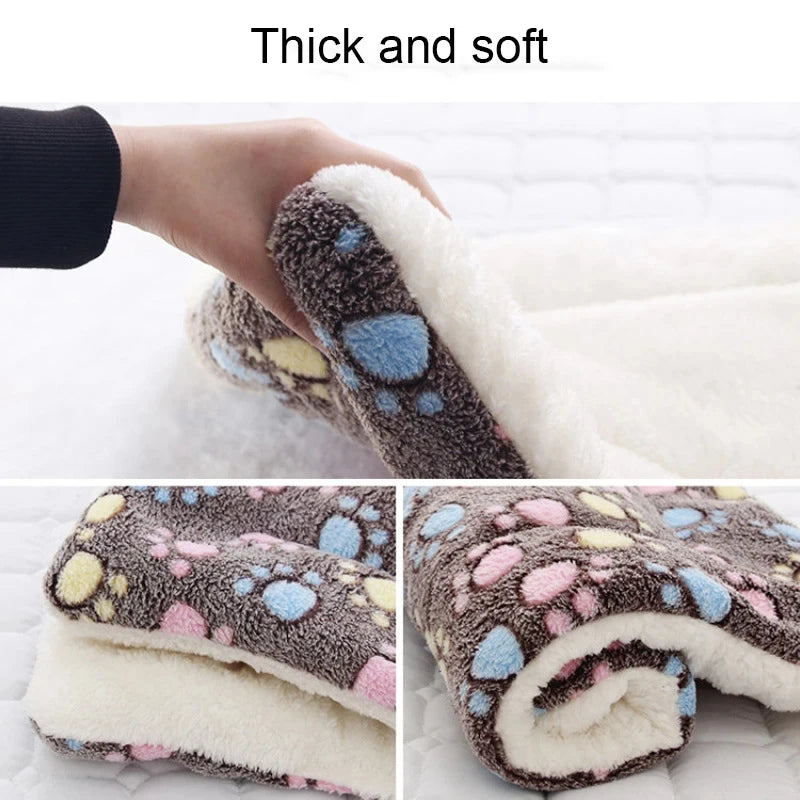 Flannel Pet Sleeping Mat Dog Bed Cat Litter Puppy Bed Dog Sofa Lovely Mattress Cushion for Small Large Dog Blanket For Winter