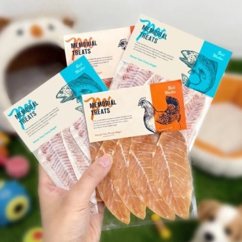 4Pcs Sliced Meat Texture Paper Food Pet Memorial Fake Dogfood for Cats  and Dogs Pet Loss Memorials Chicken Breast Pets Caskets