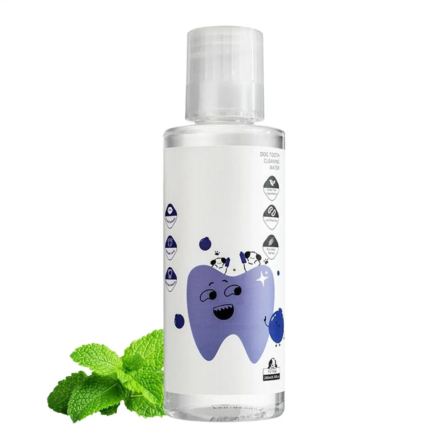 200ml Dog Dental Water Additive Teeth Care Solution Plaque Tartar Remover for Dog Cat Teeth Cleaning Care Natural Breath Remover