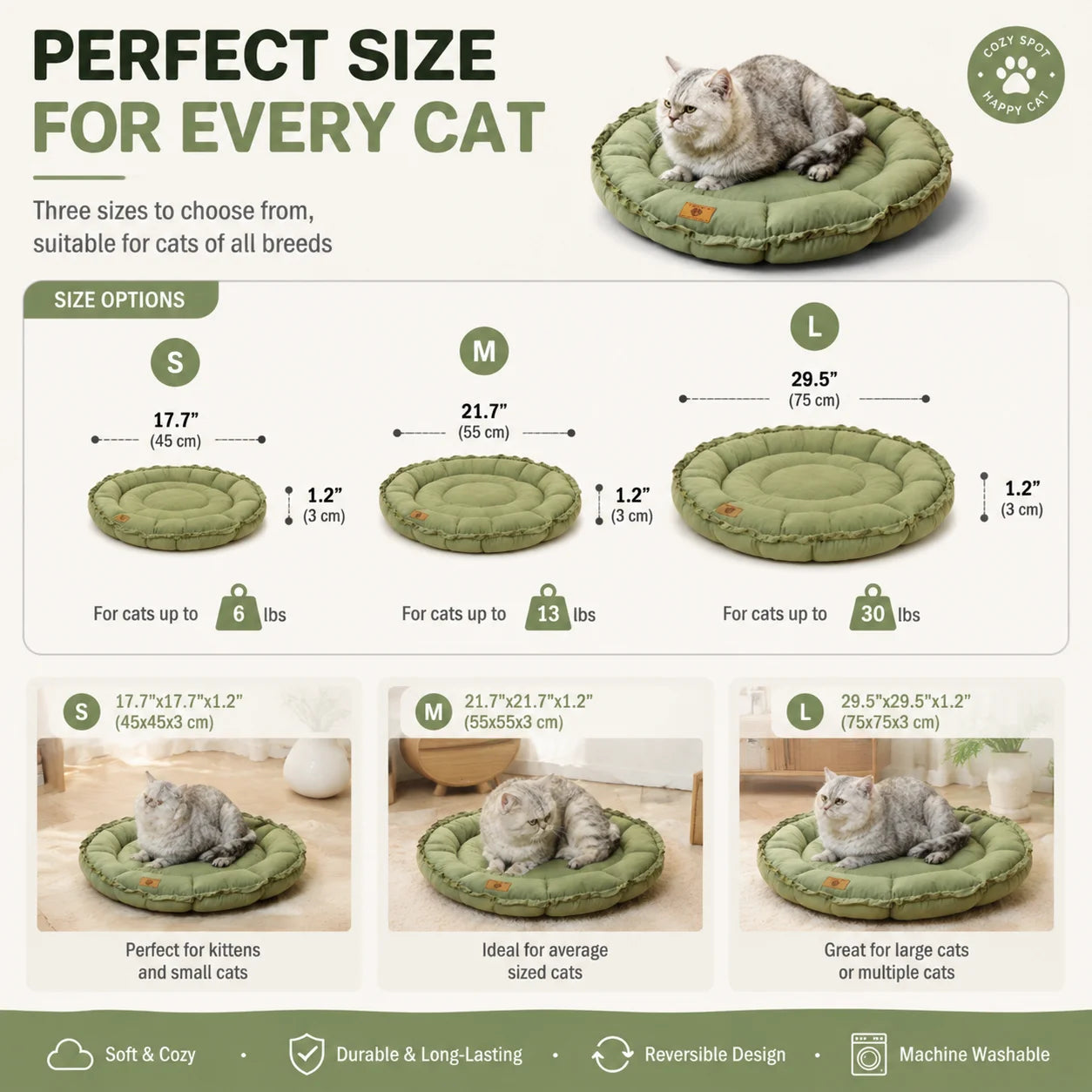 Round Cat Dog Bed Basket Plush Warm Winter Pet Cushion Nest Soft Sofa Sleeping Mat Reversible Shrink Drawstring Bed for Kittens