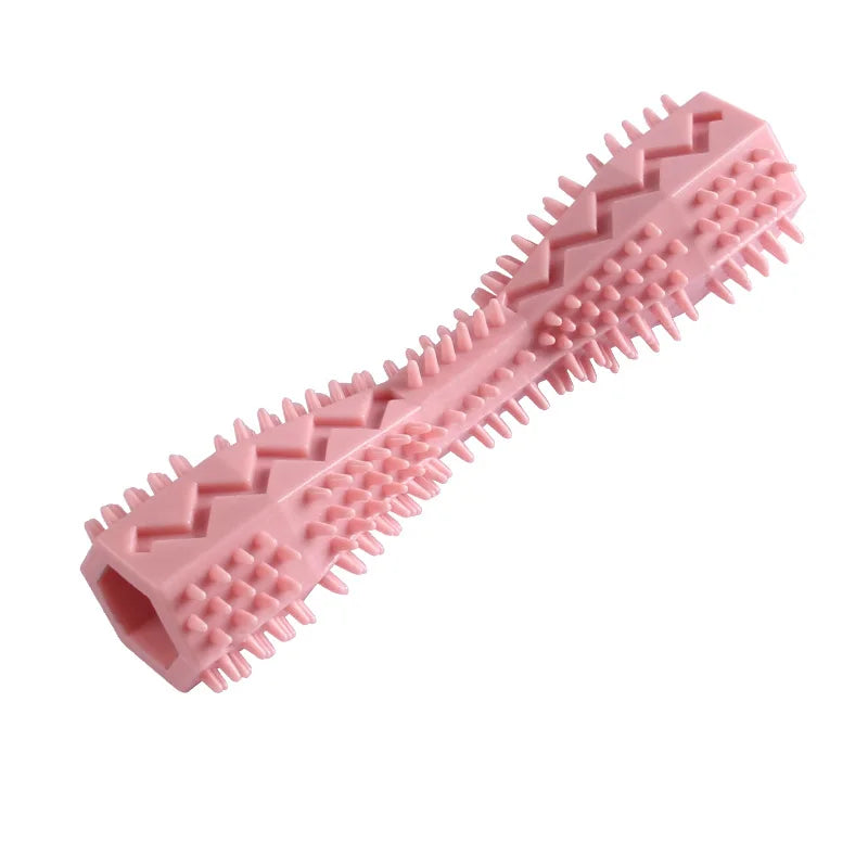 Durable Dog Chew Stick Teething Toy Bite Resistant Leakage Food Dispenser Pet Teeth Cleaning Interactive Dog Training Toy