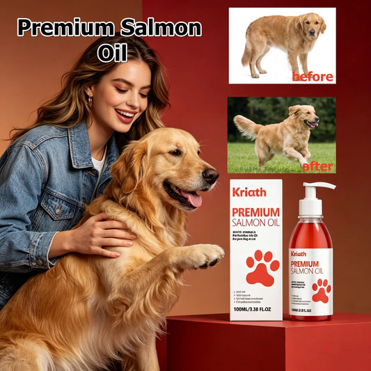 Premium Salmon Fish Oil For Pets Omega 3 Shiny Fur Immune Support Pets Coat Heart Health Dog Cat Heart Skin Nutrition Supplement