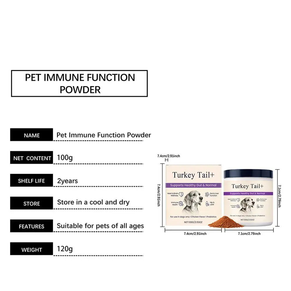 Dog Probiotic Intestinal Powder Delicious Bacon Flavor Digestive Support Long Shelf Life Premium Pet Health Supplement