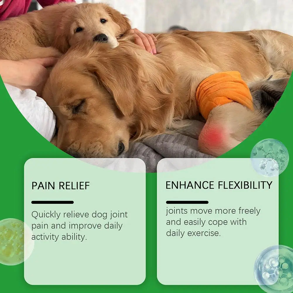 80 Tablets Nutritional Supplement Dog Joint Care Tablets for Mobility Support Nutritional Supplement for Pets