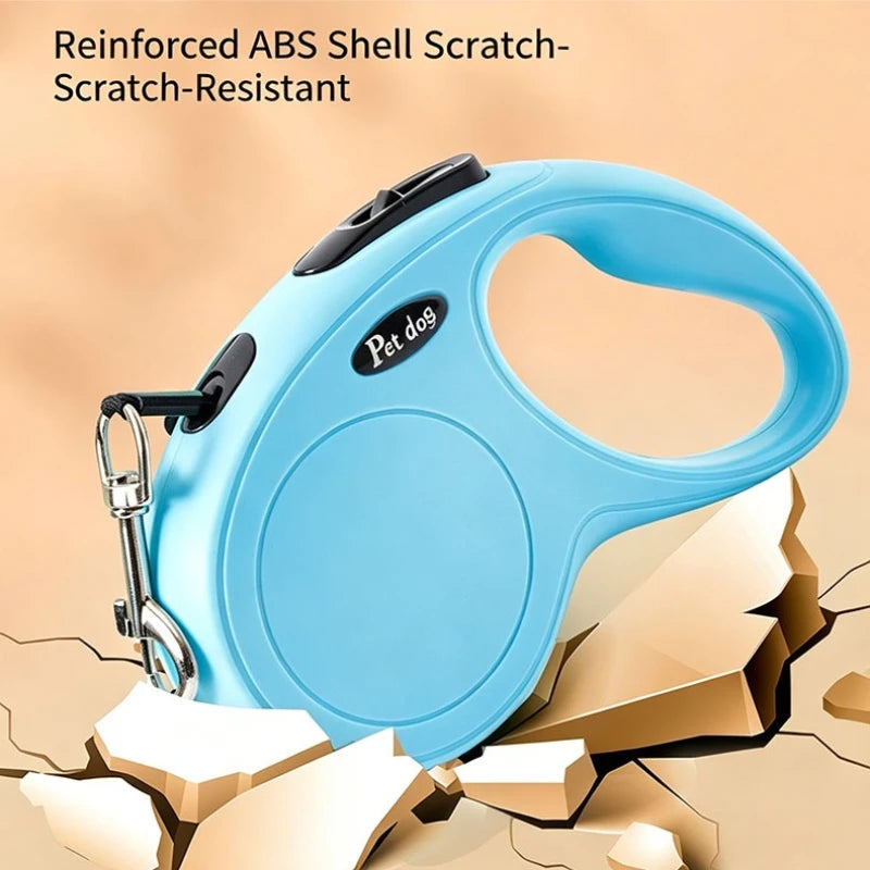3M/5M Retractable Dog Leash Anti-Burst Dogs Lead for Outdoor Walking One Click Brake Pets Traction Rope for Small Medium Dogs