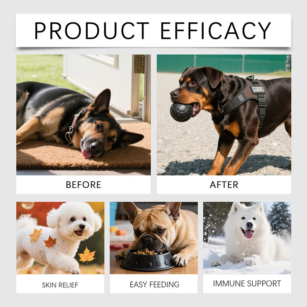 Dog Anxiety Relief Herbal Drops Natural Pet Calming Supplement Digestive Support Gentle Effective Strong Immunity Antibiotics