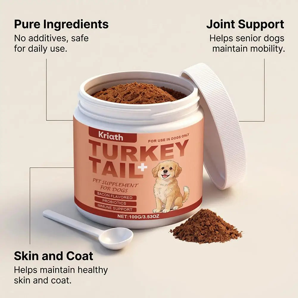Dog Immune Support Supplement – Daily Immunity Defense, Promotes Healthy Immune System Function for Breeds, Easy-Mix Powder 100g