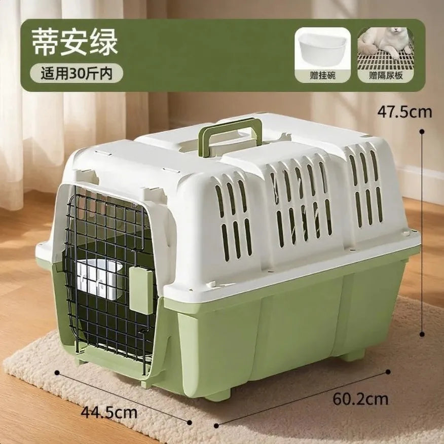 Pet Carrier Hard Plastic Travel Crate for Cats and Small Dogs Ventilated Car Kennel with Sturdy Handle for Outdoor Hiking
