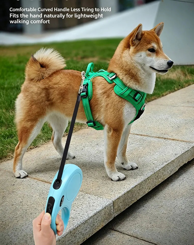 3M/5M Retractable Dog Leash Anti-Burst Dogs Lead for Outdoor Walking One Click Brake Pets Traction Rope for Small Medium Dogs