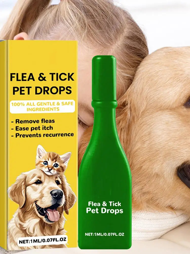 Cat Anti Flea Drops Flea Lice Remove Relieve Skin Itching External Insect Repellent Deworming Supplies Pet Tick Treatments Drops