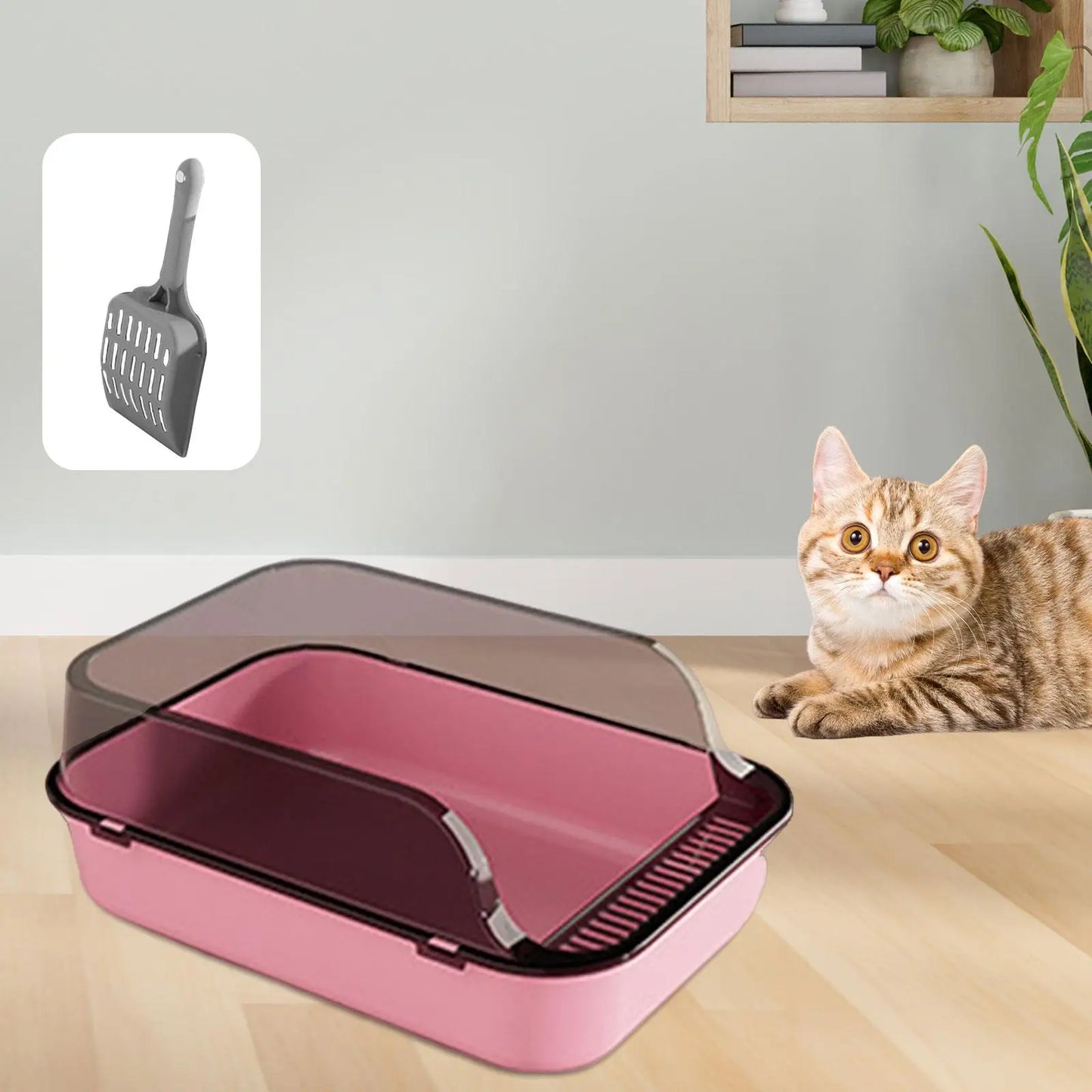 Cat Litter Box Kitten Potty Toilet for Small Medium Large Cats Small Animals