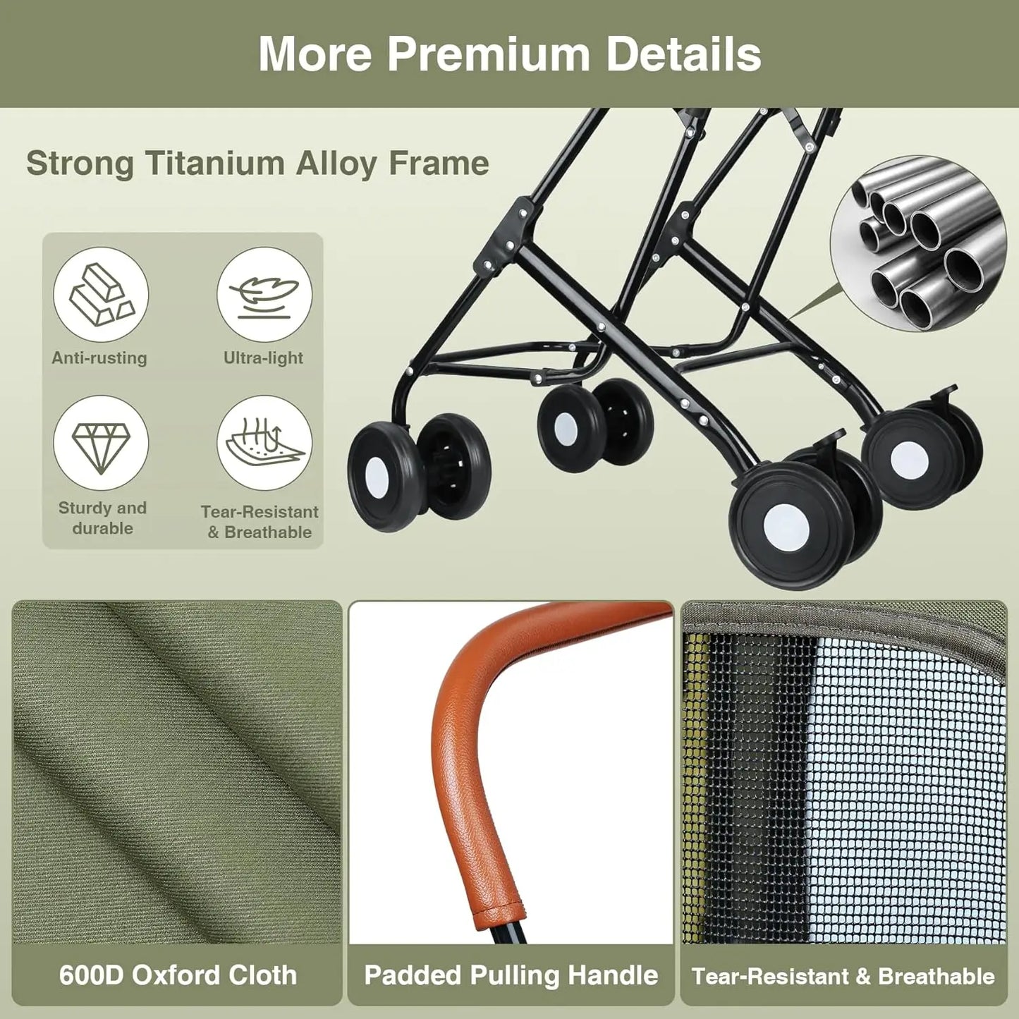Separable Design Foldable Luxury Pet Stroller Large Space Detachable Multi-layer 8-Wheel Metal Double Pet Stroller for Cats Dogs
