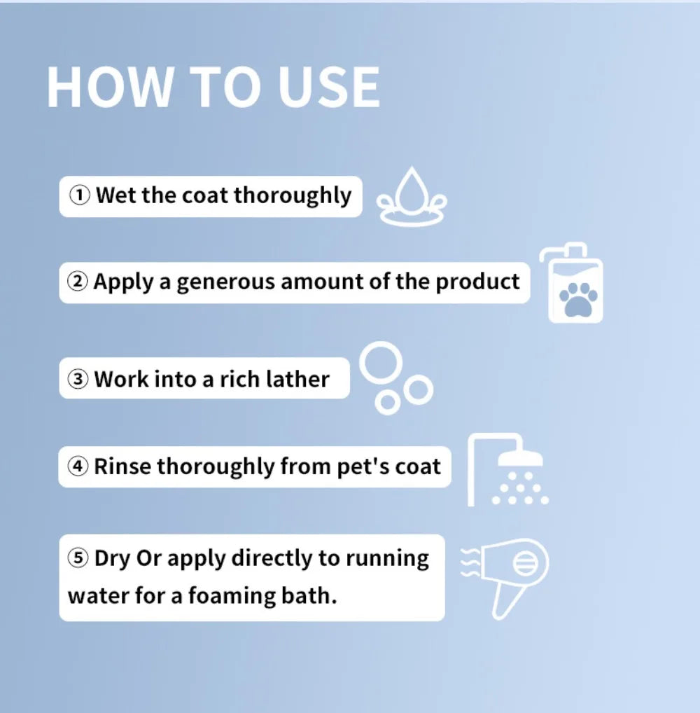 ATUBAN 16 floz 5 in 1 Dog Shampoo for Itchy Skin - Sensitive Skin Dog Shampoo for Smelly Dogs - Dog Shampoos & Conditioners