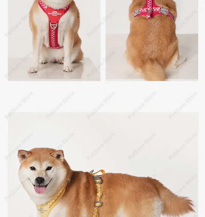 Escape Proof Dog Harness Soft Padded Full Body Pet Harness Reflective Adjustable No Pull Vest with Lift Handle and Leash Clip
