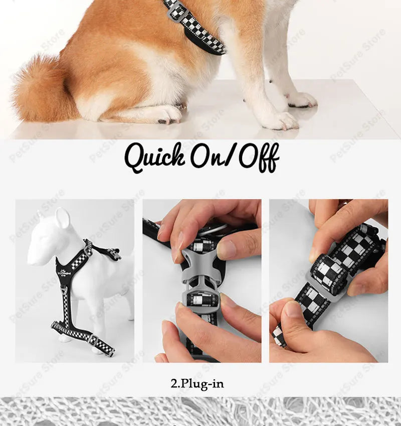 Escape Proof Dog Harness Soft Padded Full Body Pet Harness Reflective Adjustable No Pull Vest with Lift Handle and Leash Clip