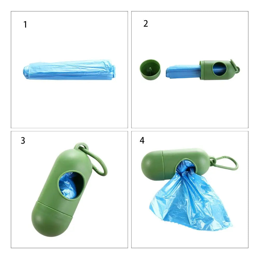 Puppy for Walking Travel Cat Litter Bag Trash Sack Case Carrier Dog Poop Bags Dispenser Pet Waste Bag Holder Garbage Storag Box
