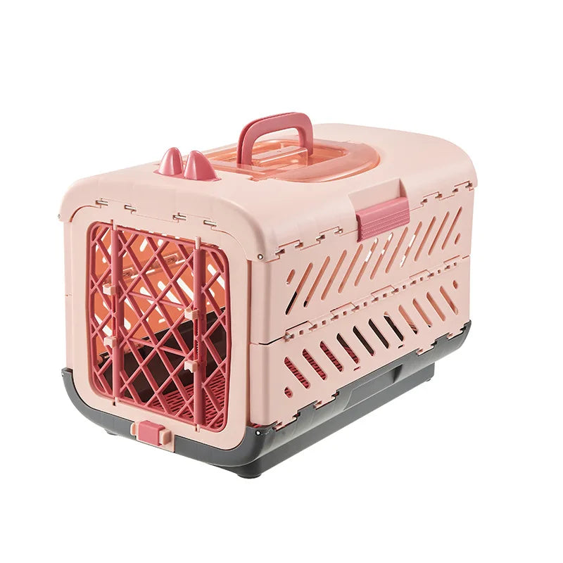 Foldable Large Pet Airline Carrier Portable Travel Kennel Cat Dog Cage Dog Accessories Foldable Cat Carrier Pet Carrier Luxury