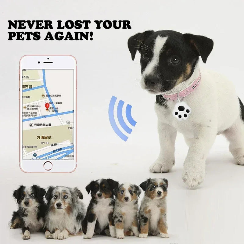 Dog Paw Mini GPS Tracker Cat Dogs Children Elderly Anti Lost Device Intelligent Tracking Locator Pet Collar Accessories Supplies