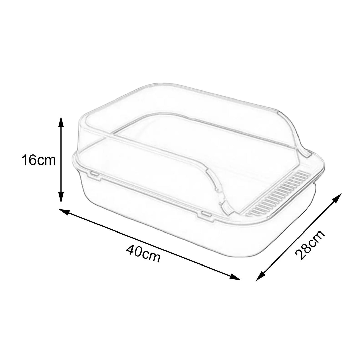 Cat Litter Box Kitten Potty Toilet for Small Medium Large Cats Small Animals